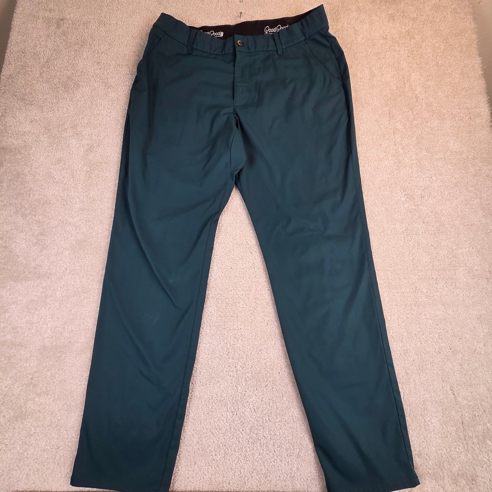 Good Good Golf Fighting For Par Performance Pants Mens 36 Waist Teal Green‎